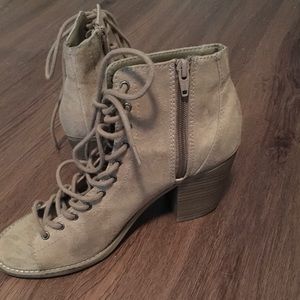 Mossimo Supply Co. Shoes - Open toe lace up booties Mossimo Supply Co. Shoes - Open toe lace up booties